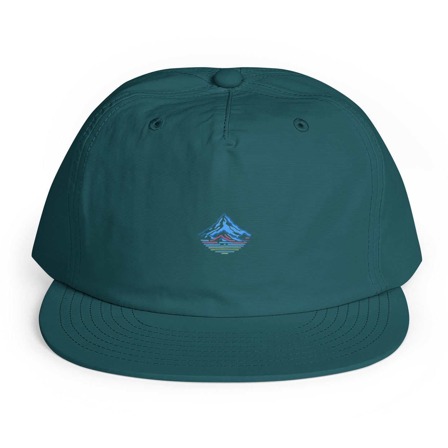 Mount Hood Surf Cap in atlantic, front product mockup