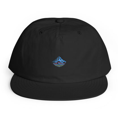 Mount Hood Surf Cap in black, front product mockup