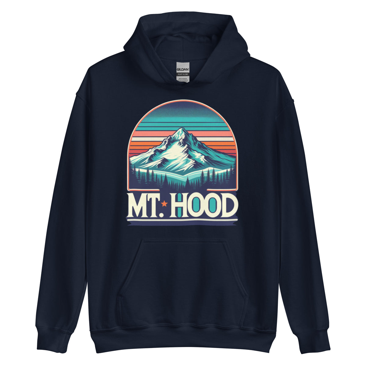 The Retro Mt. Hood Hoodie - front view