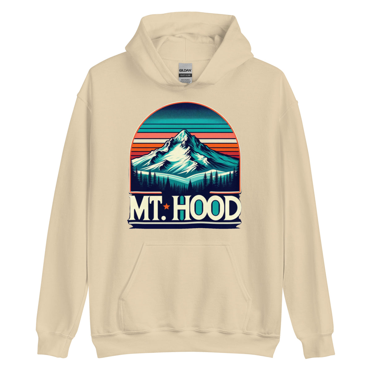 The Retro Mt. Hood Hoodie - front view