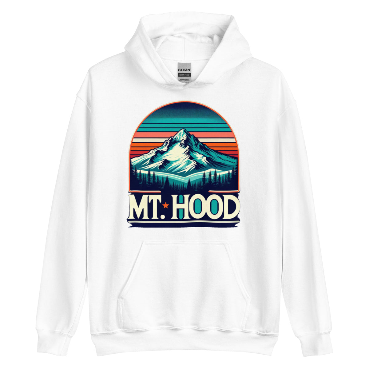 The Retro Mt. Hood Hoodie - front view